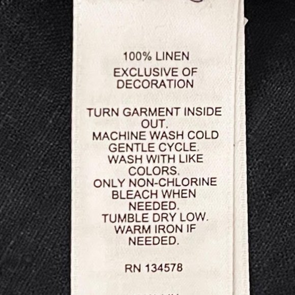 Vineyard Vines 2X Navy Linen Ruffle Sleeve Bathing Suit Swim Coverup NWT - Picture 8 of 8